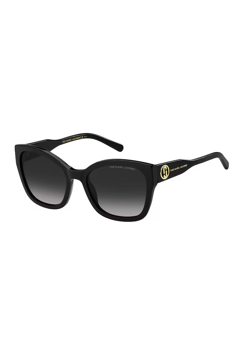 Marc Jacobs Ochelari de soare ovali cu lentile in degrade - Auriu/Negru