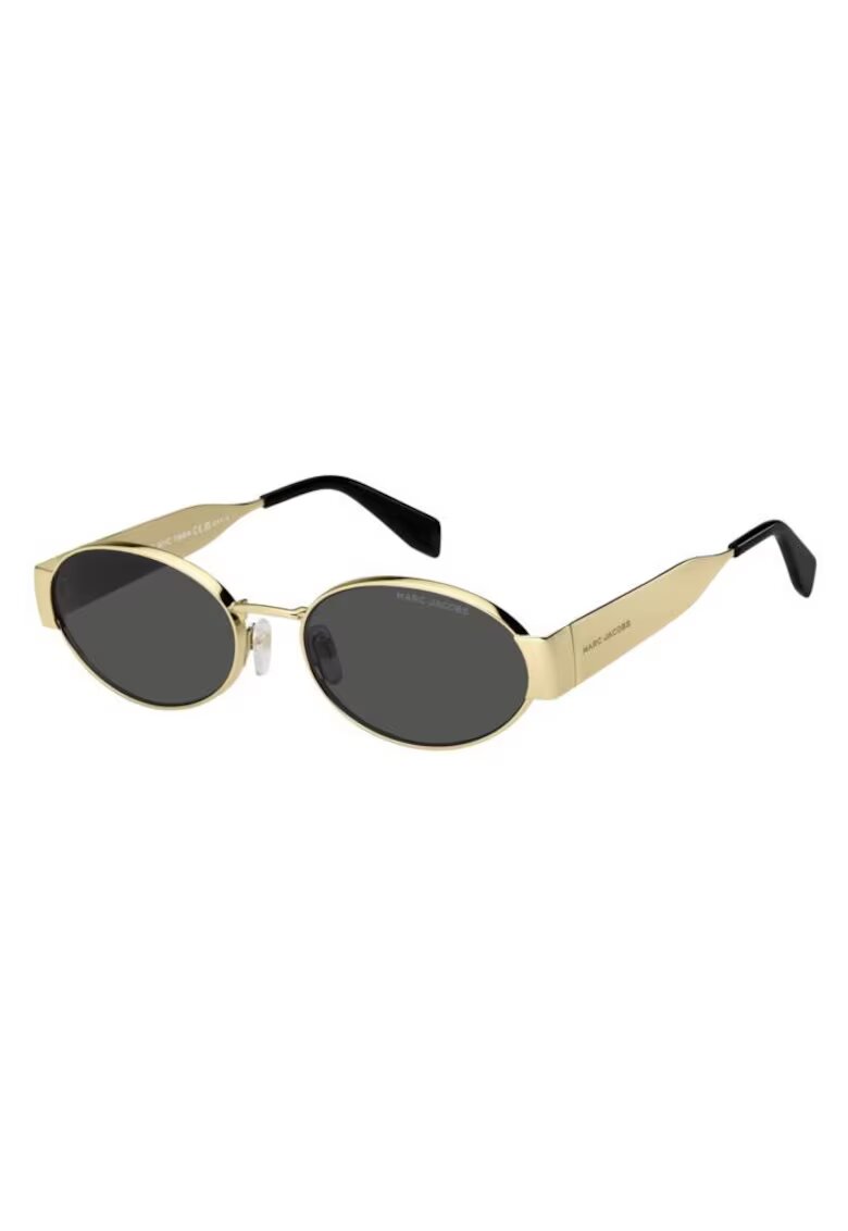 Marc Jacobs Ochelari de soare ovali cu lentile uni - Auriu