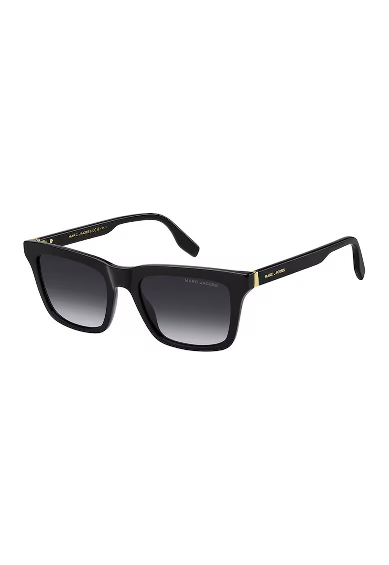 Marc Jacobs Ochelari de soare patrati cu lentile in degrade - Auriu/Negru