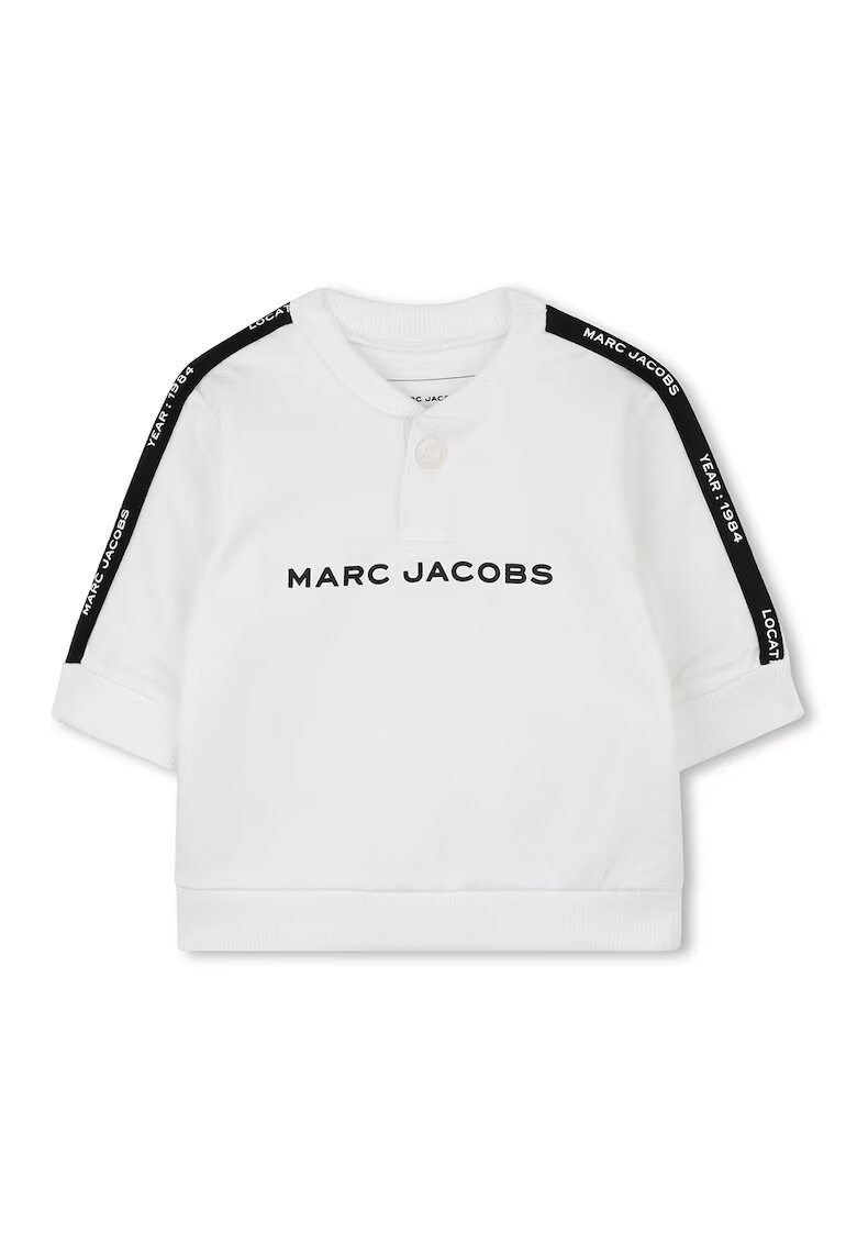 Marc Jacobs Set de tricou din bumbac si pantaloni scurti cu imprimeu - 2 piese - Negru/Alb murdar