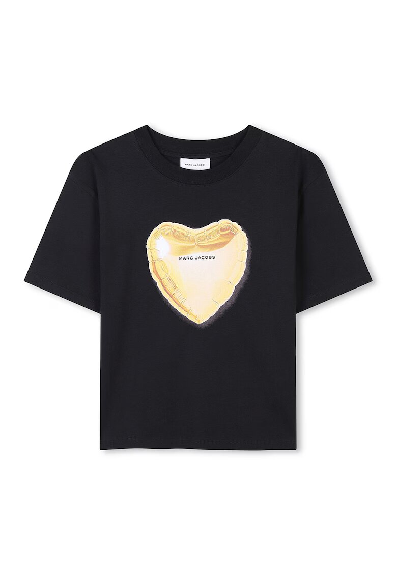 Marc Jacobs Tricou cu imprimeu grafic - Auriu/Negru stins
