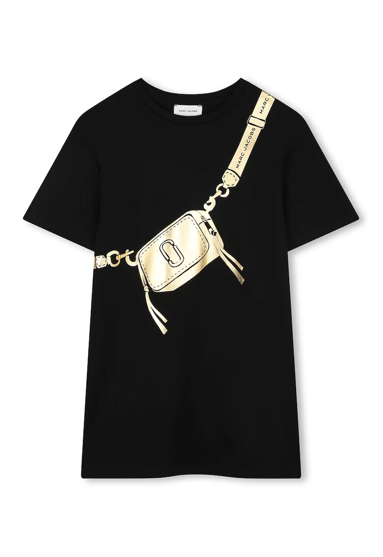 Marc Jacobs Tricou lejer cu imprimeu grafic - Auriu/Negru