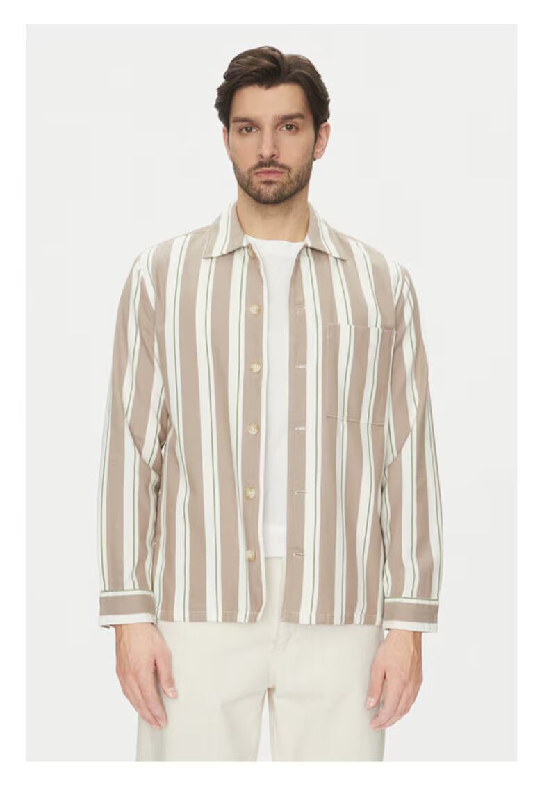 Marc O'Polo Camasa barbati - 304865688 - Bumbac/Viscoza - Bej - Bej