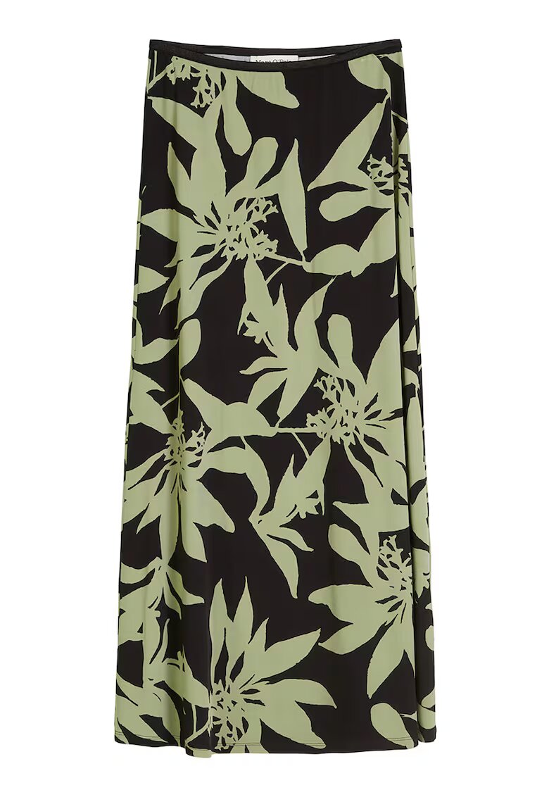 Marc O'Polo Fusta Midi - verde si negru - fabricata din material de calitate