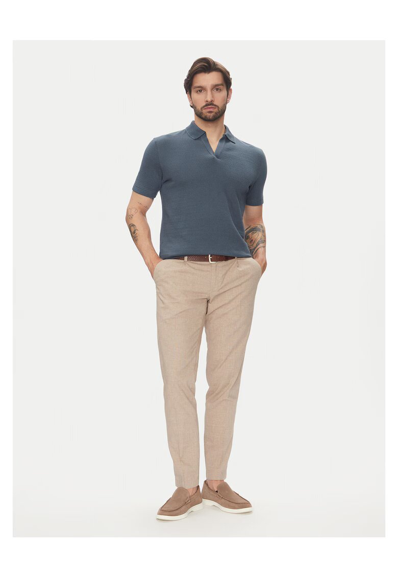 Marc O'Polo Tricou barbati albastru - bumbac