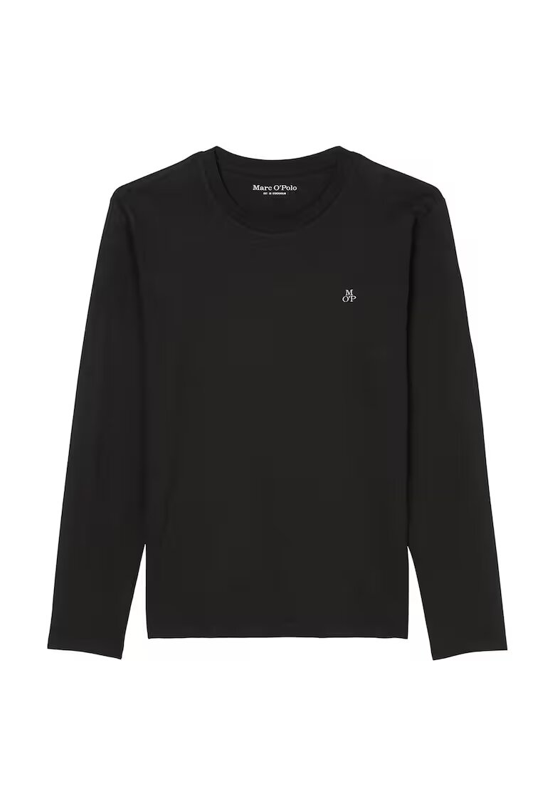 Marc O'Polo Bluza din bumbac cu maneci lungi - Negru