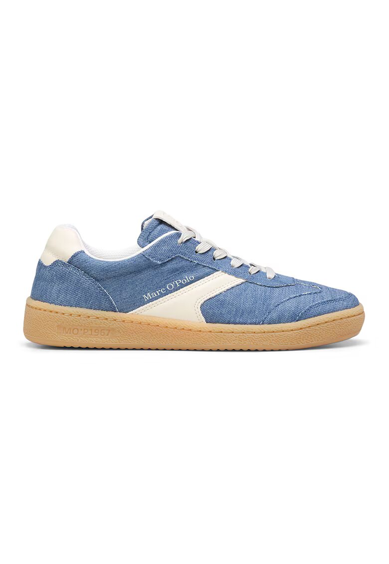Marc OPolo Pantofi sport cu insertii de denim - Albastru melange