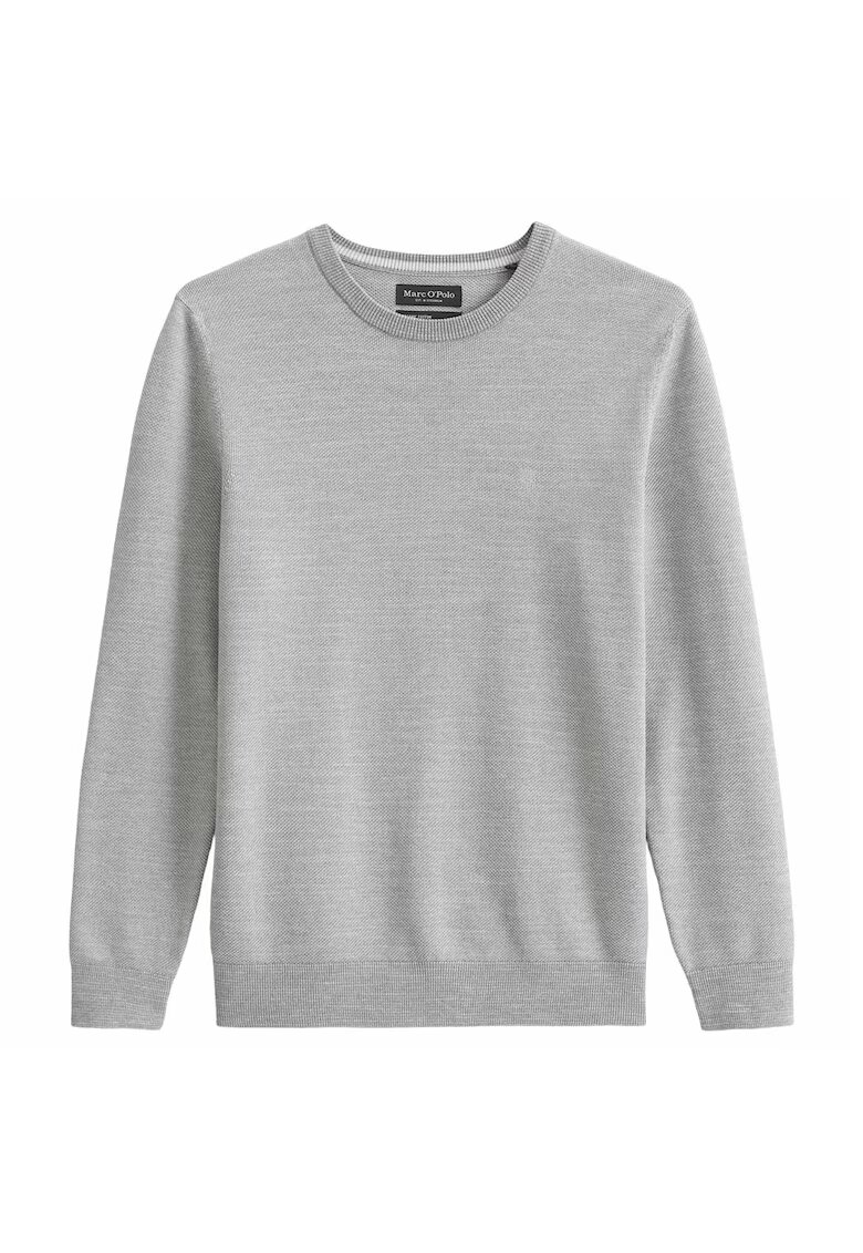 Marc O'Polo Pulover tricotat fin cu model uni - Gri