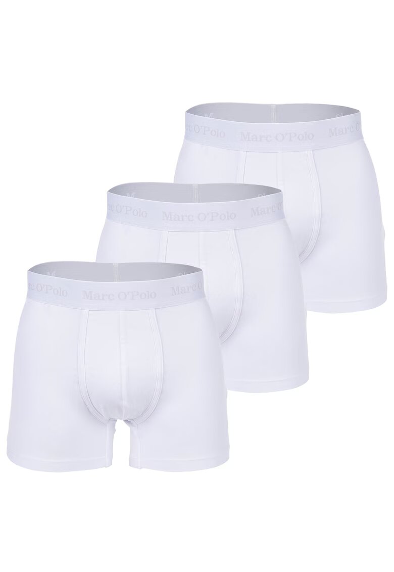 Marc OPolo Set de boxeri din amestec de bumbac organic - 3 perechi - Alb