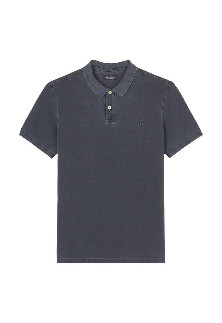 Marc O'Polo Tricou polo cu model uni - Albastru inchis