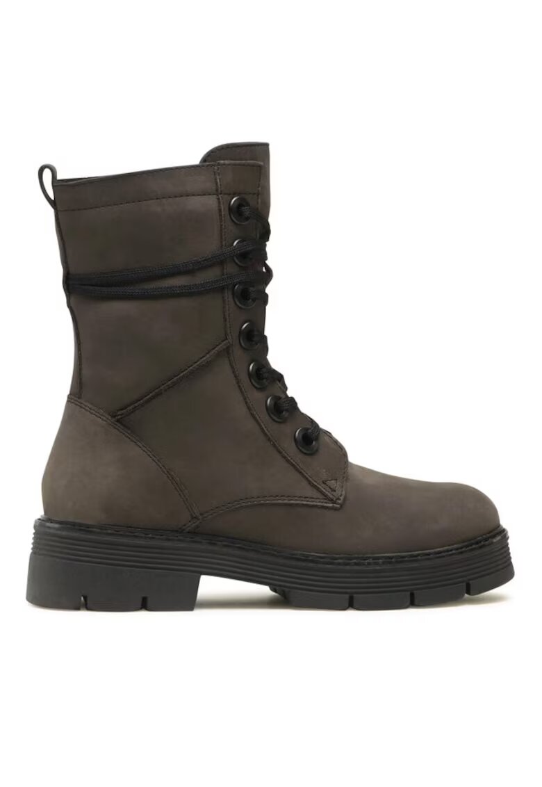 Marco Tozzi Botine dama - 30347070837 - Piele naturala/Piele nabuc - Gri