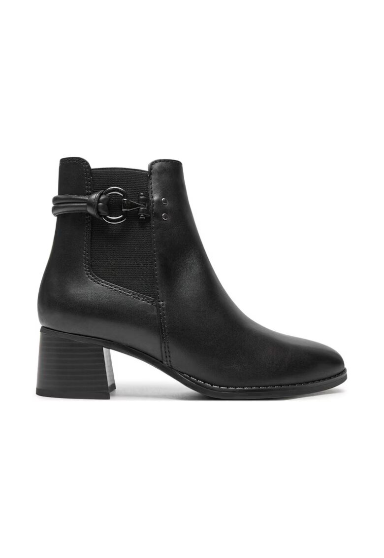 Marco Tozzi Botine dama - 42360 - Piele naturala - Negru - Negru
