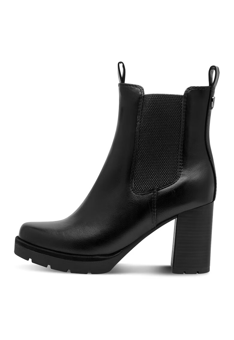 Marco Tozzi Botine din piele ecologica - Negru