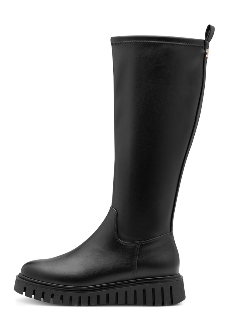 Marco Tozzi Cizme mid-calf de piele ecologica - Negru