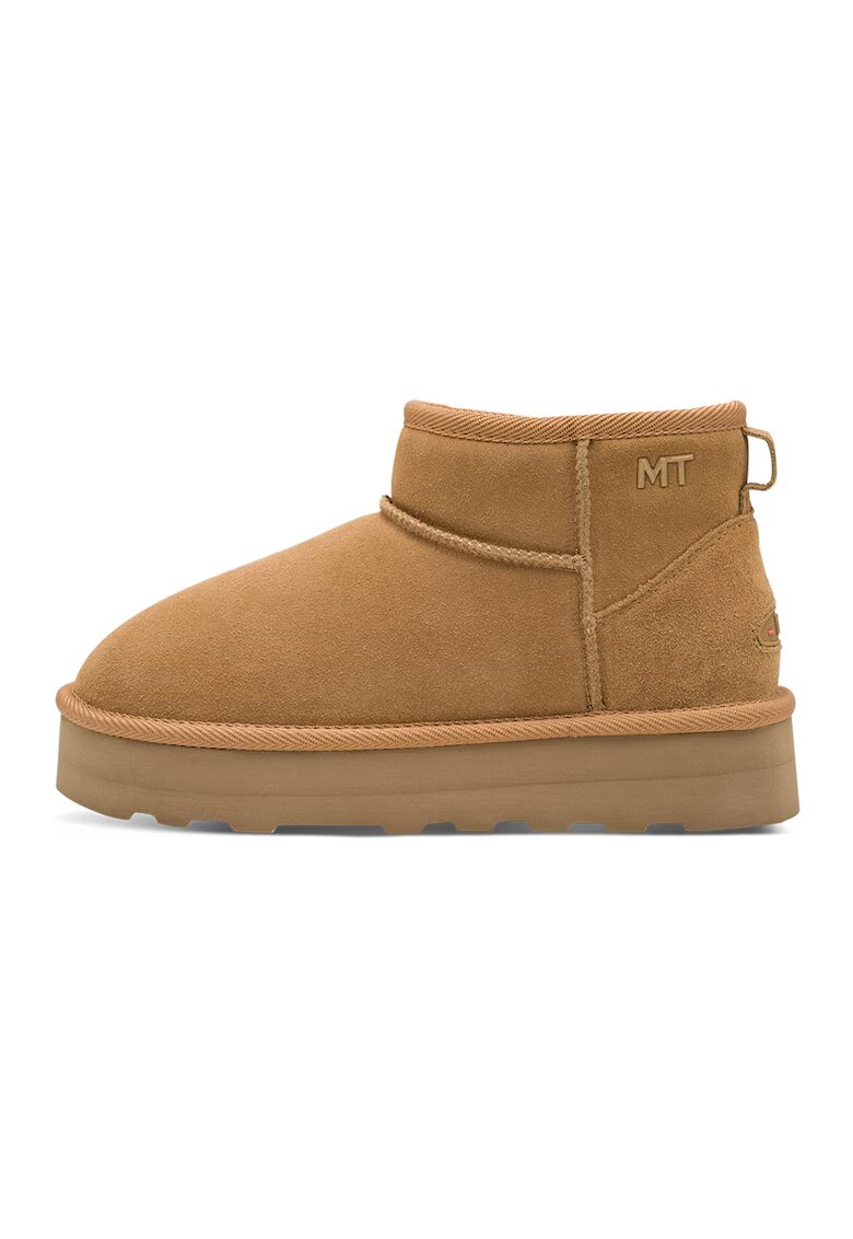 Marco Tozzi Ghete slip-on de piele intoarsa - Caramel
