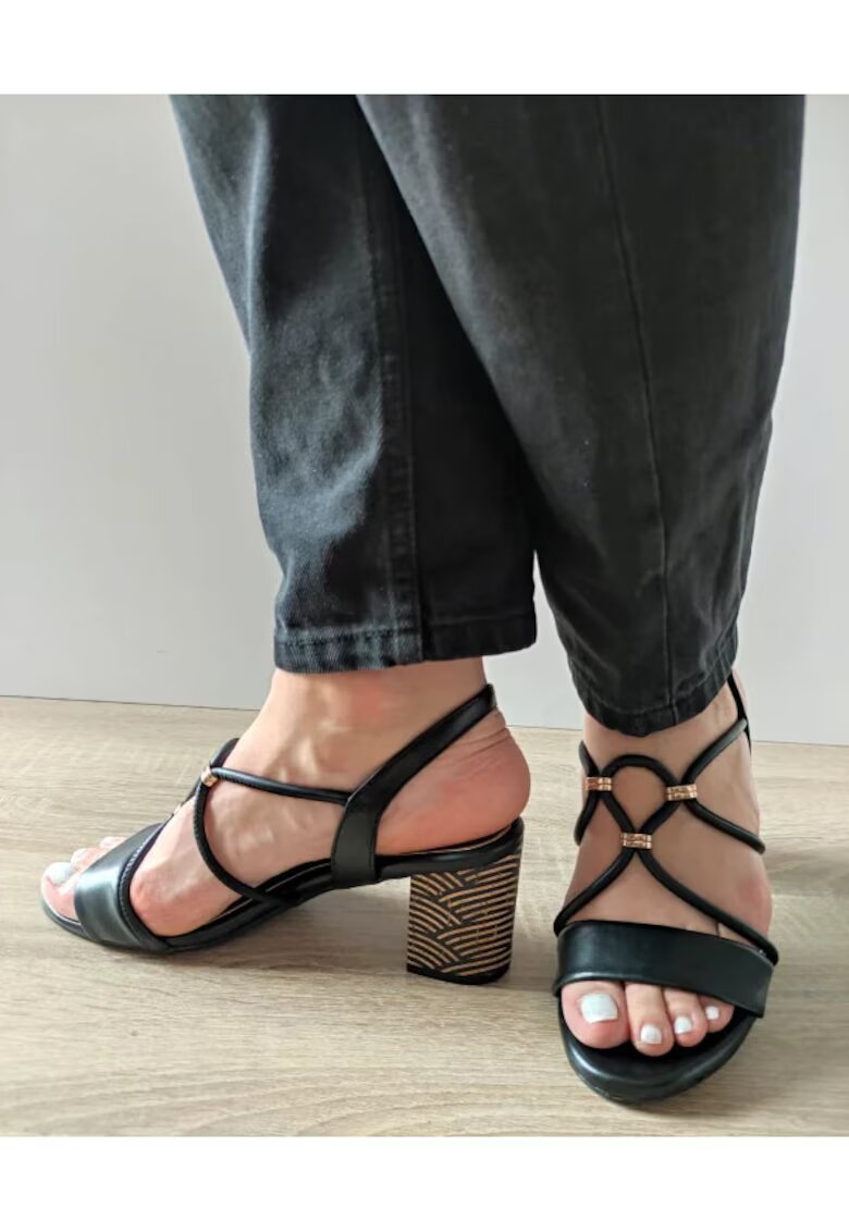 Marco Tozzi Sandale Elegante Dama 28311-44 Negre - Negru - Negru