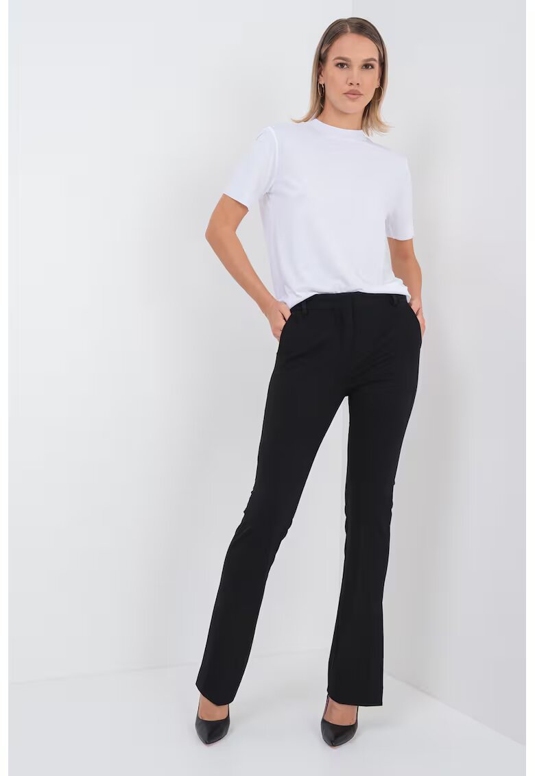 Marella Pantaloni uni cu slituri la terminatii - Negru