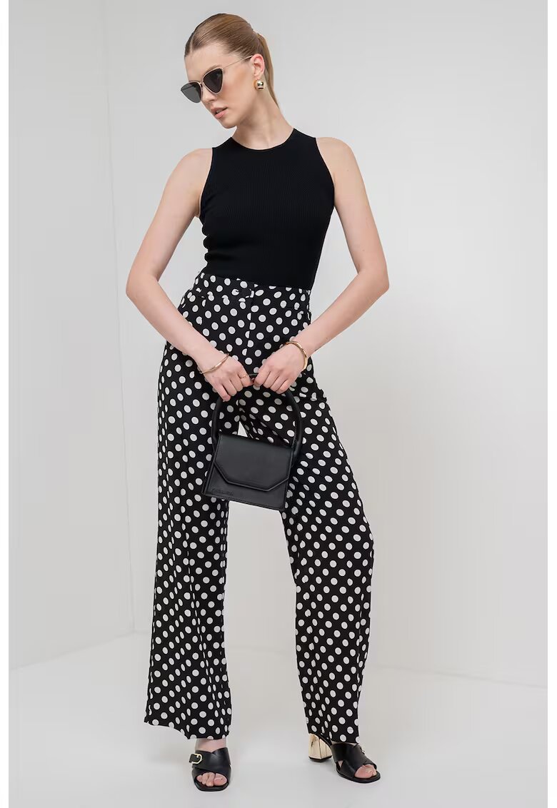 Marella Pulover slim fit din tricot - fara maneci Folco - Negru