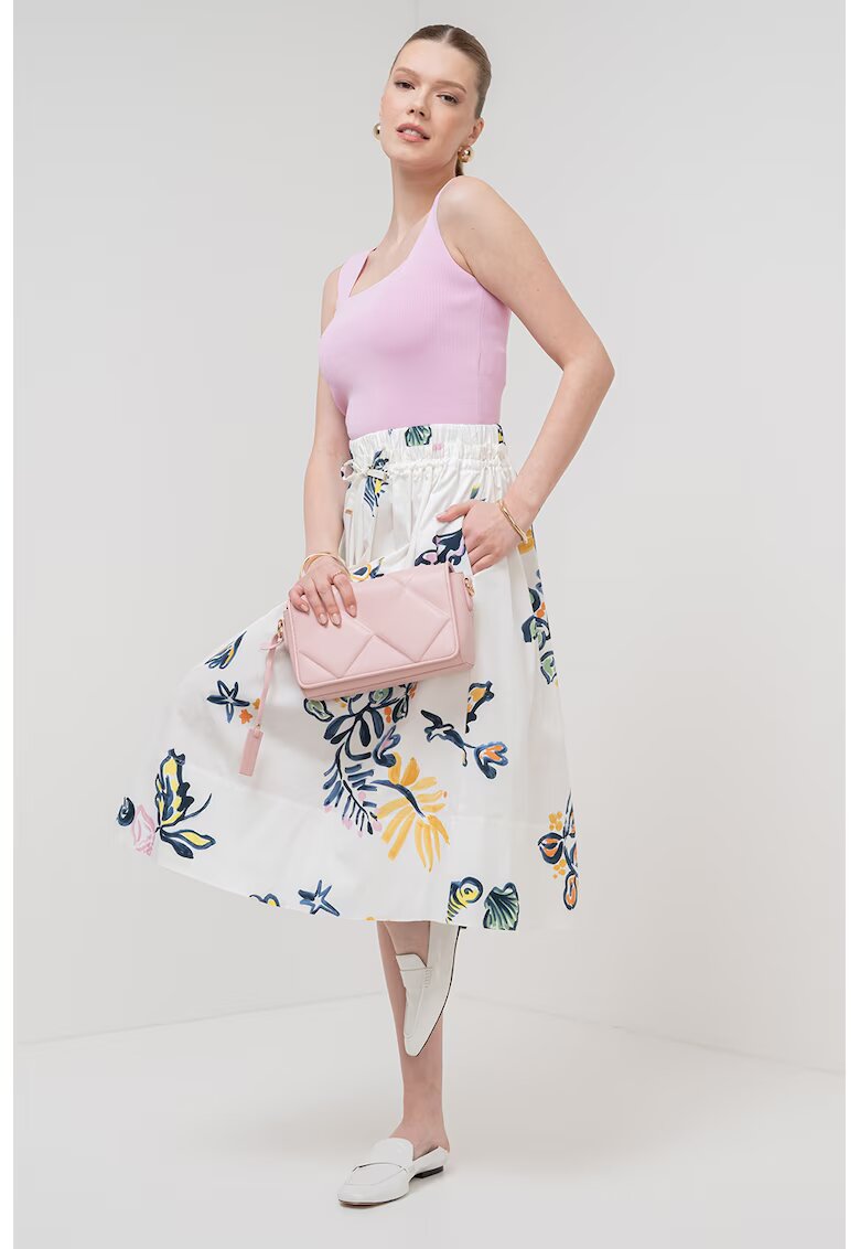 Marella Top crop cu decolteu patrat Nuage - Lila