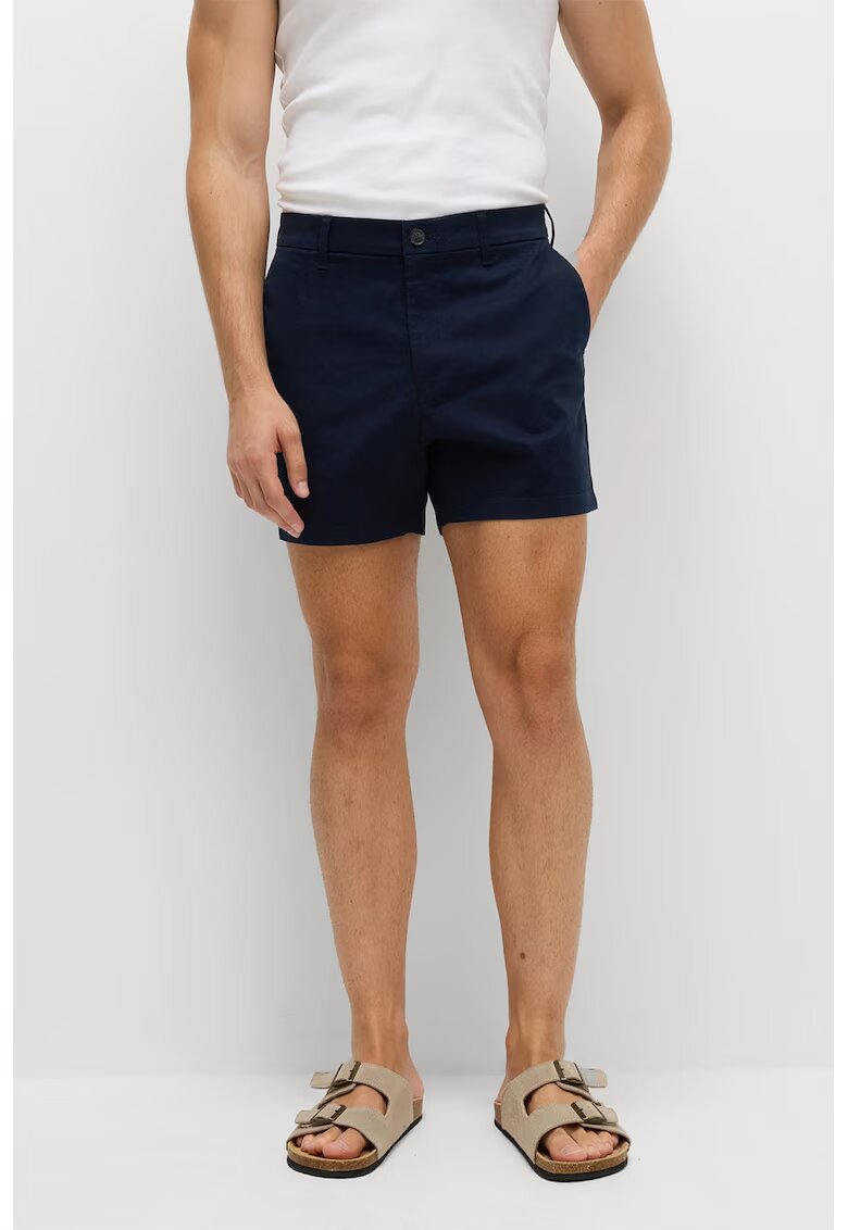 Marks  Spencer Bermude chino cu talie medie - Albastru/Bleumarin