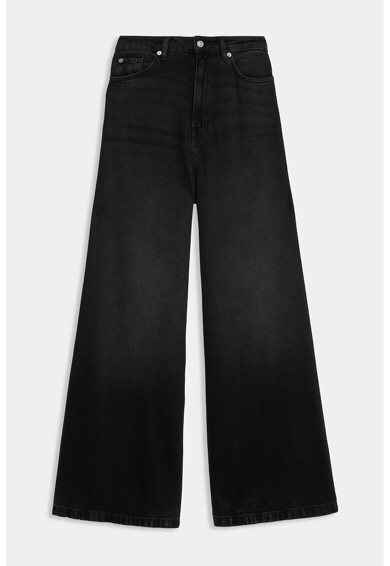 Marks  Spencer Blugi cu croiala ampla si talie inalta - Negru