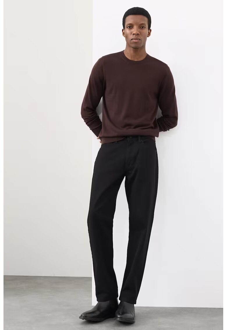 Marks & Spencer Blugi elastici cu croiala dreapta 360 Flex - Negru/Negru stins