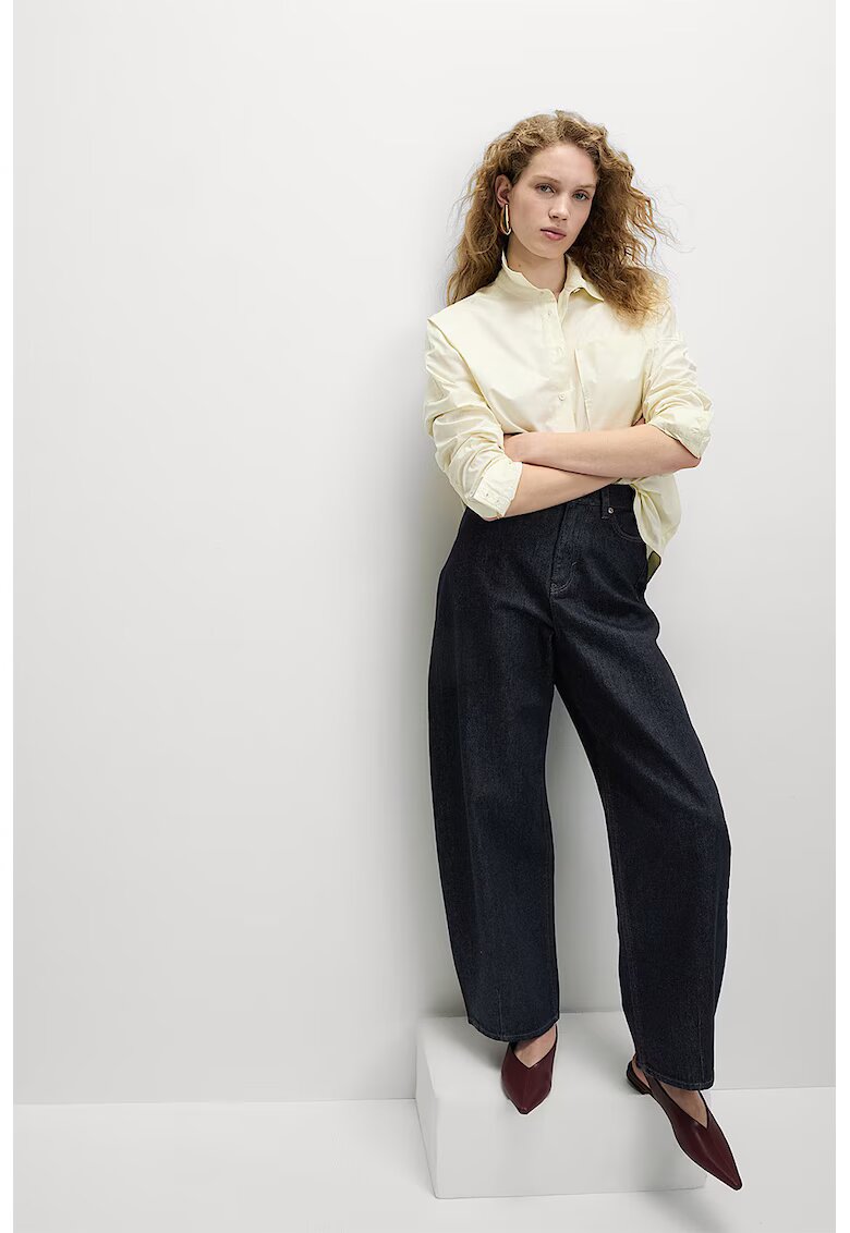 Marks  Spencer Blugi relaxed fit cu talie inalta - Albastru ultramarin
