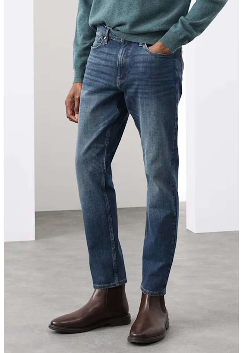 Marks & Spencer Blugi slim fit 360 Flex - Albastru inchis