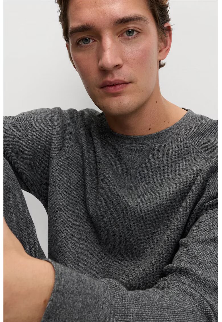 Marks & Spencer Bluza de casa cu maneci raglan - Gri melange