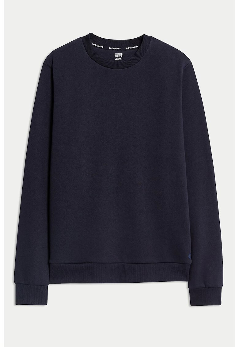 Marks  Spencer Bluza uni de trening cu decolteu la baza gatului - Albastru ultramarin
