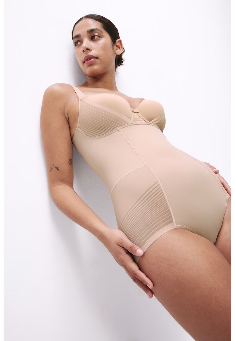 Marks  Spencer Body modelator cu insertii de plasa - Bej