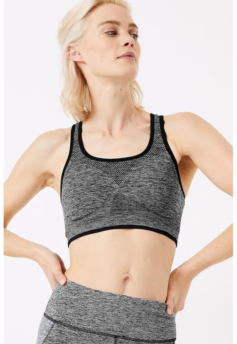 Marks  Spencer Bustiera reversibila cu sustinere medie - Alb/Negru
