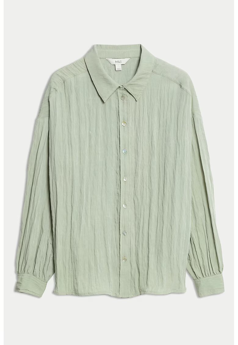 Marks  Spencer Camasa cu aspect sifonat - Verde pal