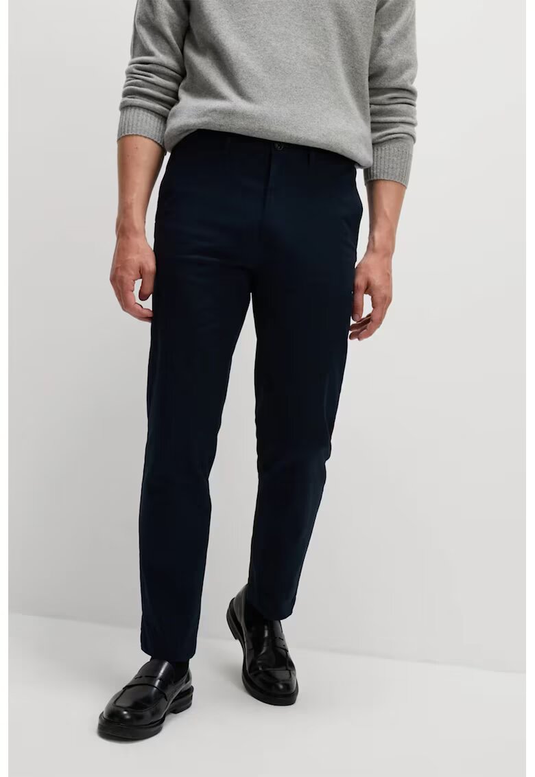 Marks  Spencer Pantaloni chino cu buzunare oblice - Bleumarin