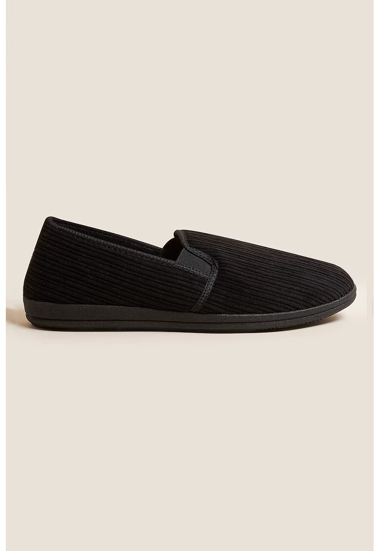 Marks  Spencer Papuci de casa slip-on - Negru