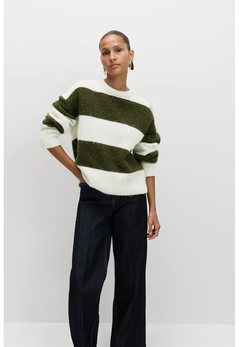 Marks & Spencer Pulover lejer - Alb/Kaki inchis