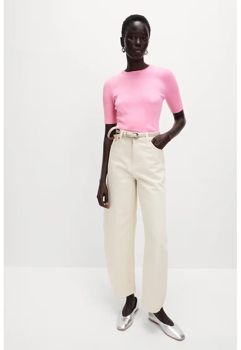 Marks  Spencer Pulover slim fit cu striatii - Roz pastel