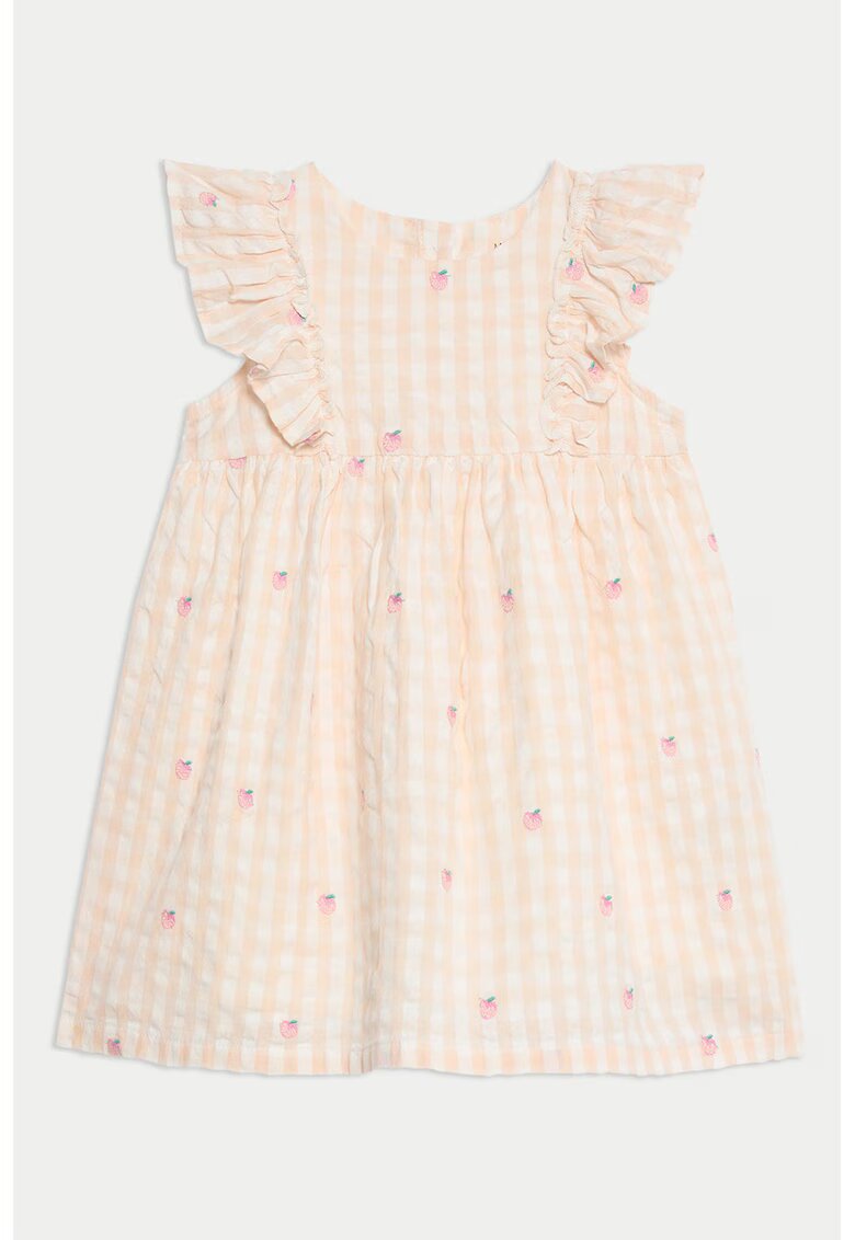 Marks  Spencer Rochie cu volane Gingham - Piersica