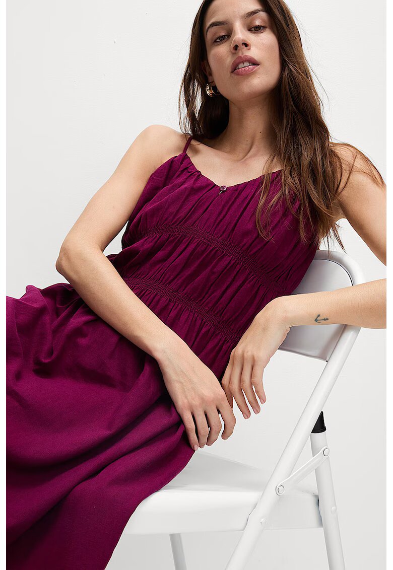 Marks  Spencer Rochie din amestec de in - Violet tyrian