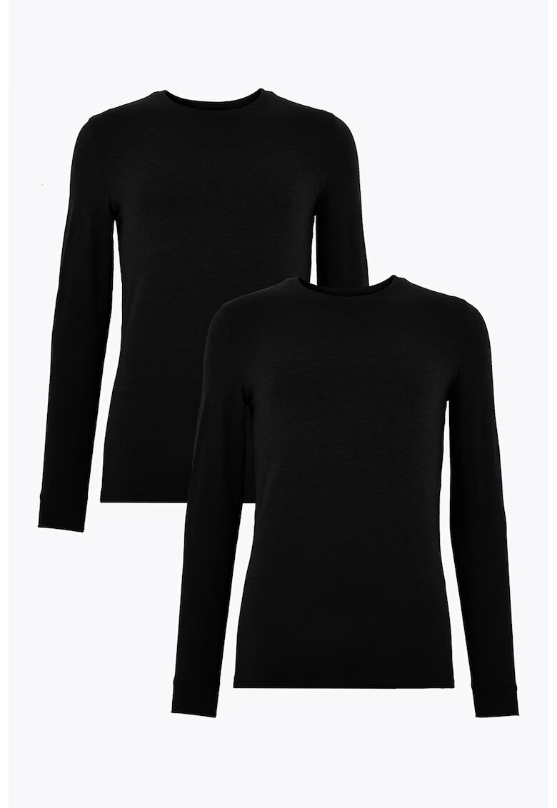 Marks  Spencer Set de bluze de casa - 2 piese - Negru