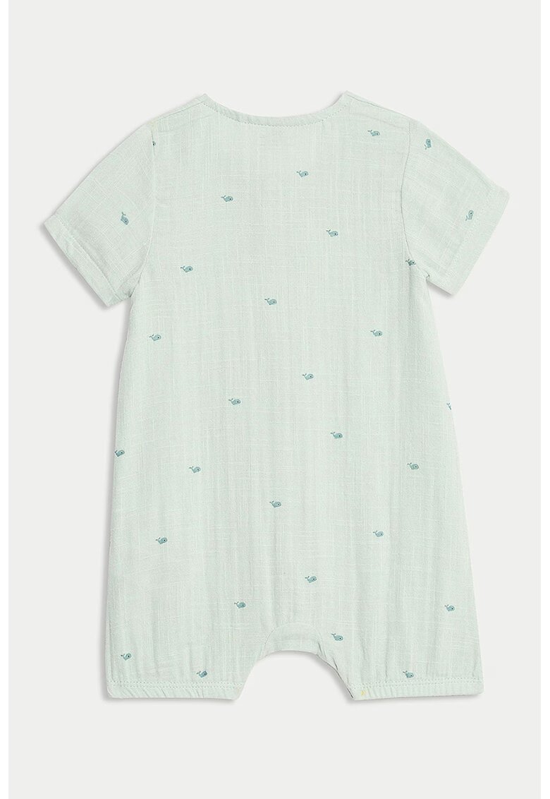 Marks  Spencer Set de sosete scurte si salopeta de bumbac - Verde pal