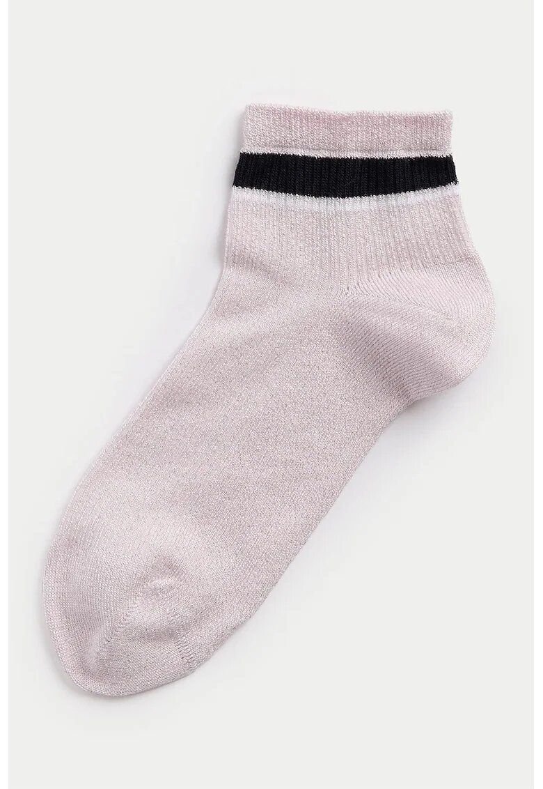 Marks  Spencer Sosete scurte cu model uni - Negru/Roz pal