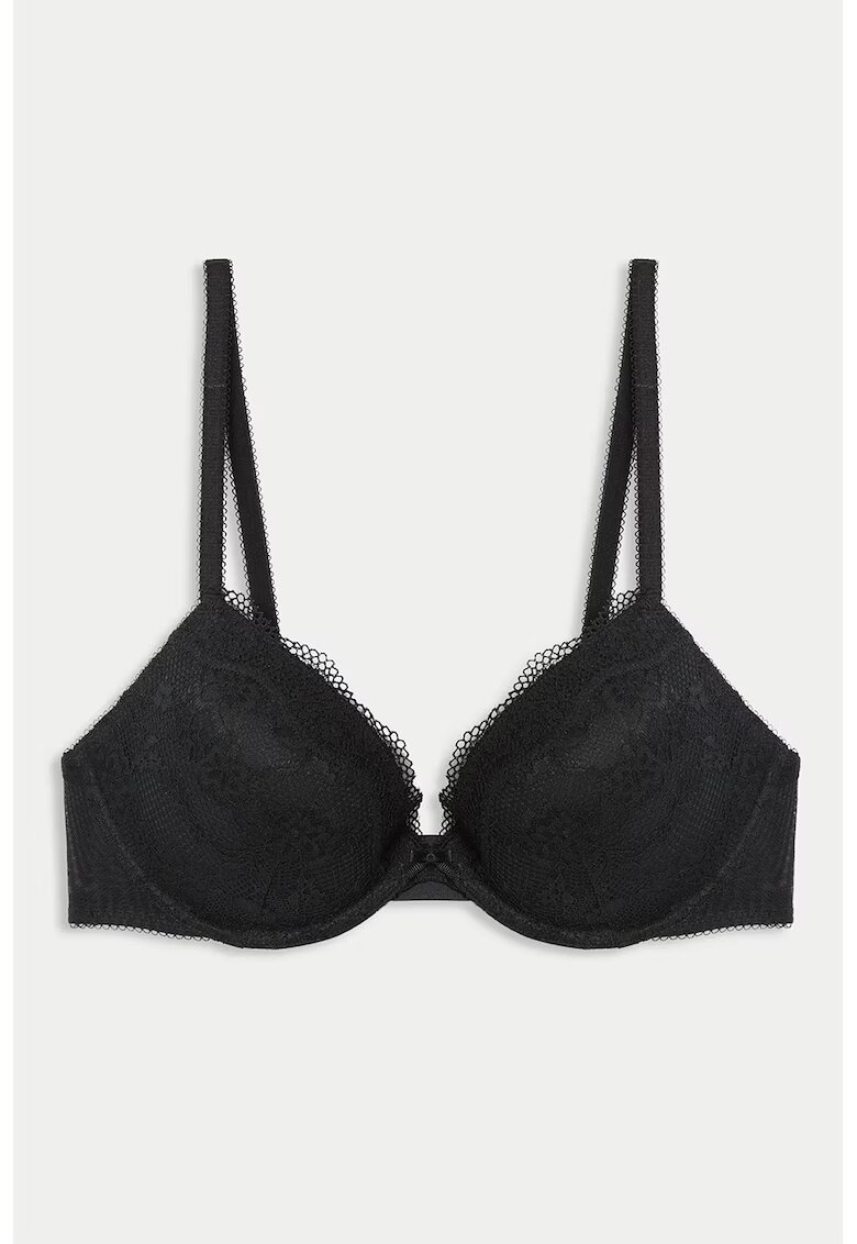 Marks  Spencer Sutien cu bretele ajustabile si decolteu adanc - Negru