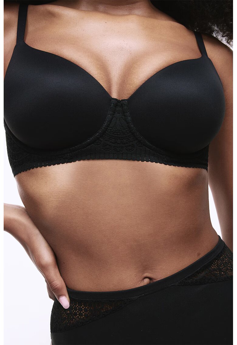 Marks  Spencer Sutien cu burete si insertii din dantela - Negru