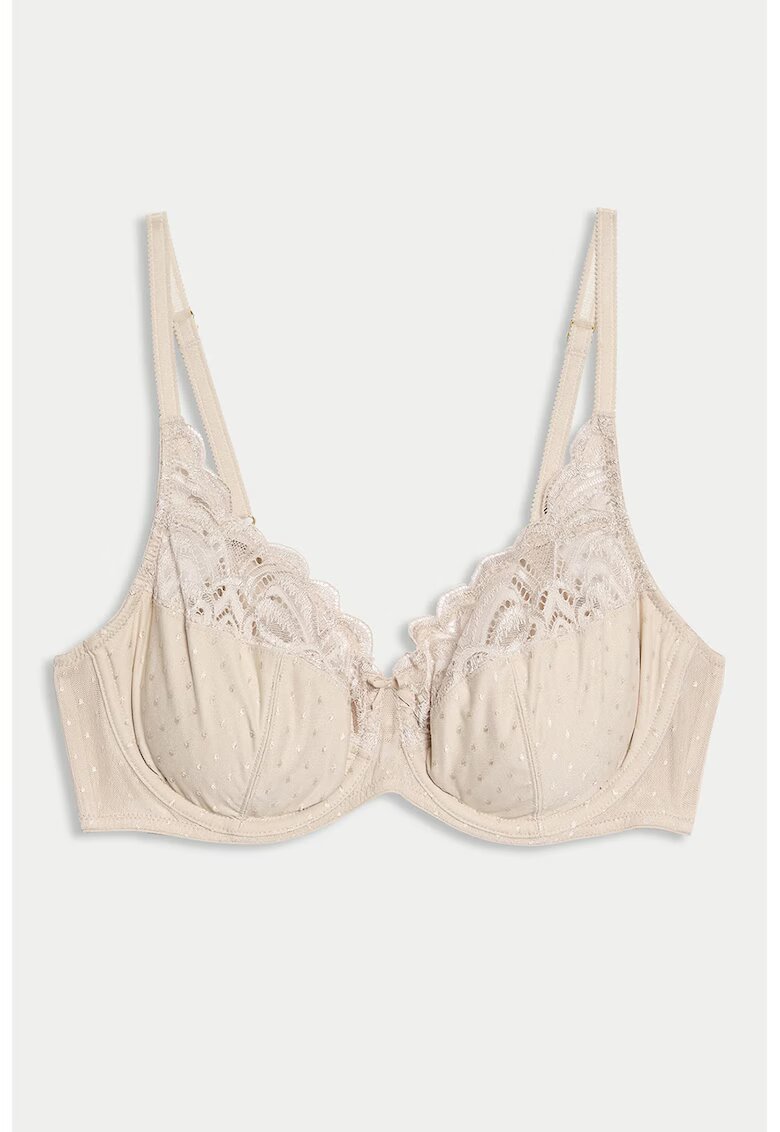 Marks  Spencer Sutien cu insertii de dantela - Crem