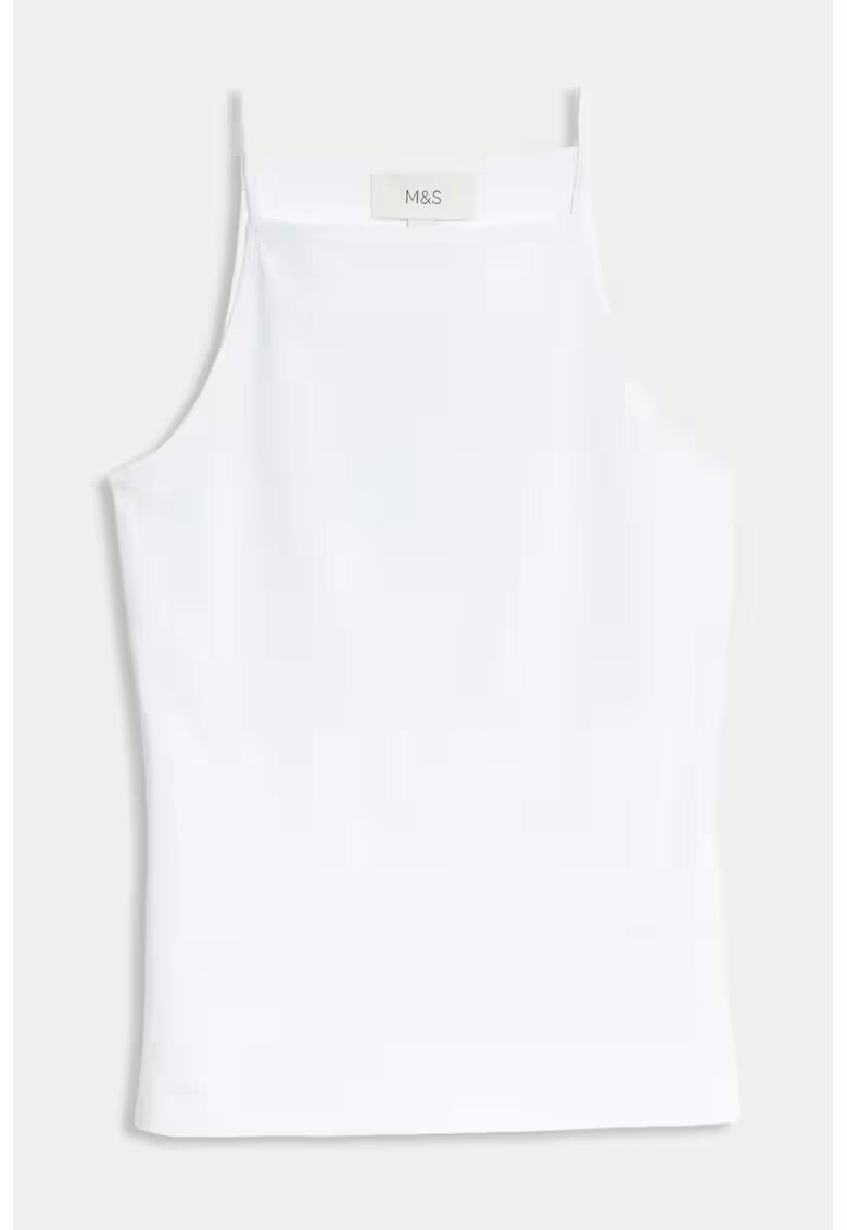 Marks  Spencer Top cu decolteu patrat - Alb optic