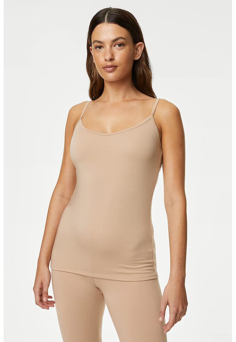 Marks  Spencer Top cu decolteu rotund - Bej
