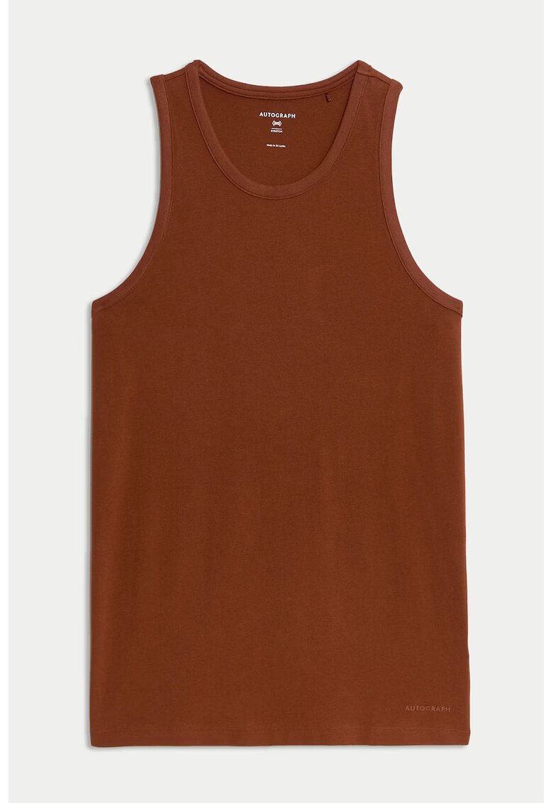 Marks  Spencer Top de pijama din amestec de modal - Maro
