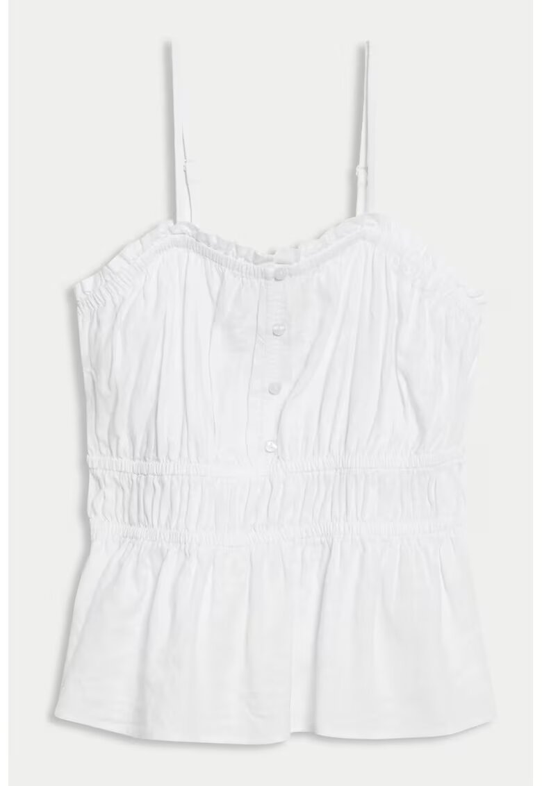 Marks  Spencer Top uni cu bretele subtiri - Alb