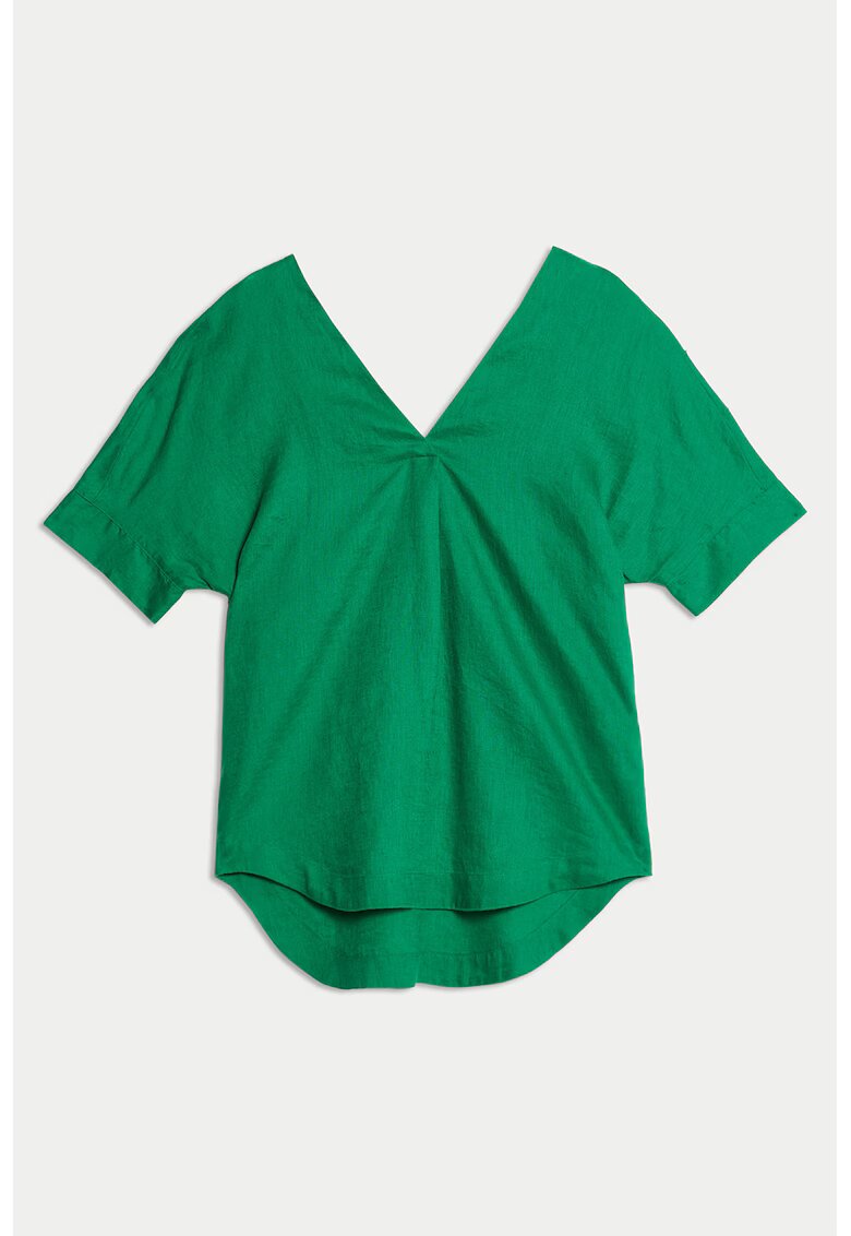 Marks  Spencer Tricou de in cu decolteu in V - Verde